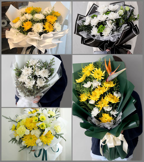 云南丽江华坪县船房傈乡白事花束代送